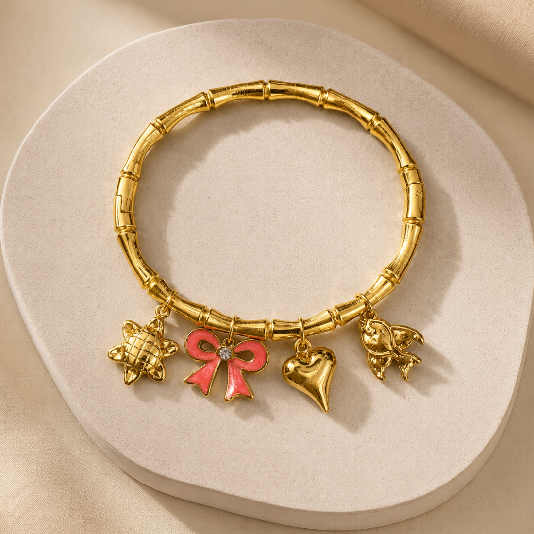 Golden Charms Bracelet
