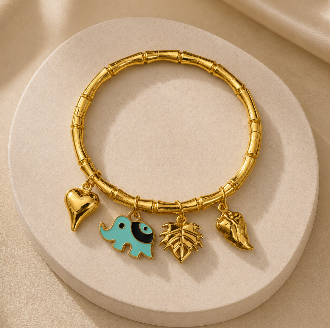 Golden Charms Bracelet