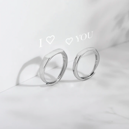 'I Love You' Couple Reflection Ring