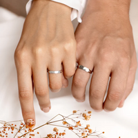 'I Love You' Couple Reflection Ring