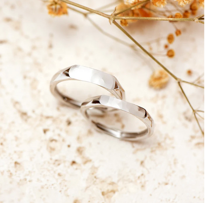 'I Love You' Couple Reflection Ring