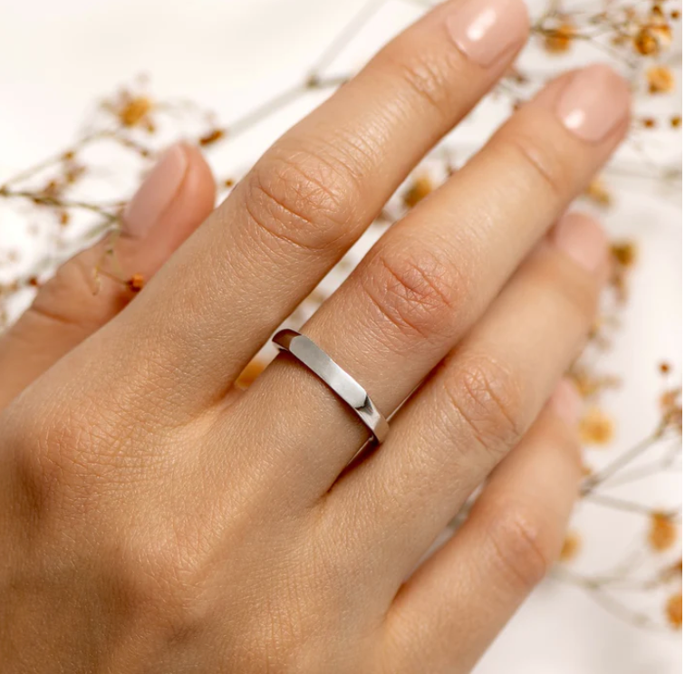 'I Love You' Couple Reflection Ring