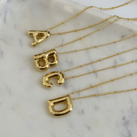 Initial Bubble Necklace