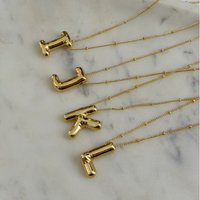 Initial Bubble Necklace