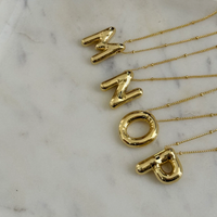 Initial Bubble Necklace
