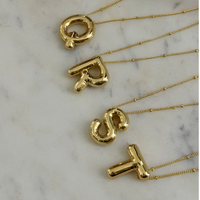 Initial Bubble Necklace