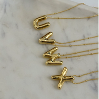 Initial Bubble Necklace