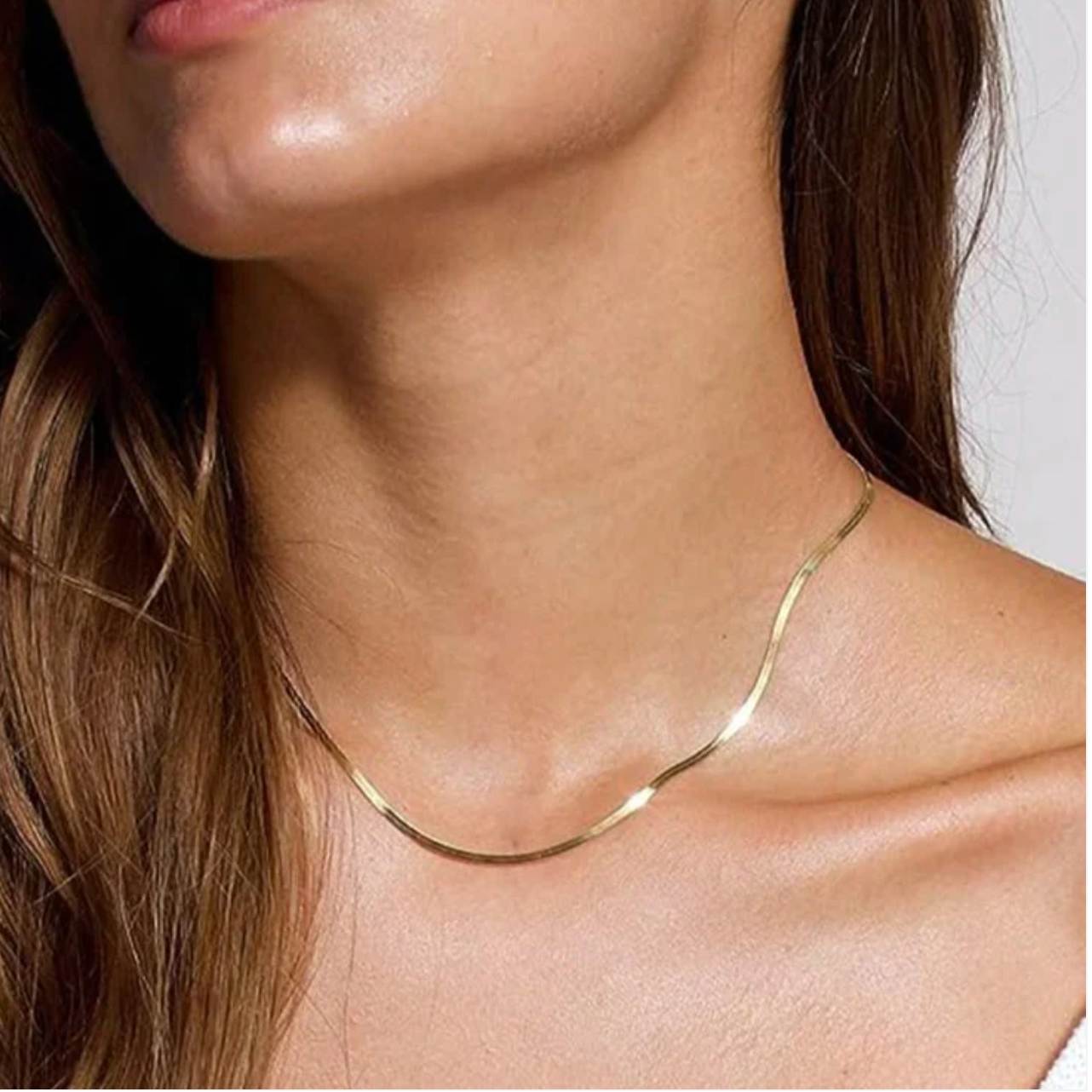 Single Layer Snake Chain Necklace