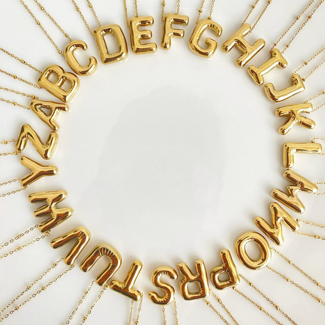 Initial Bubble Necklace