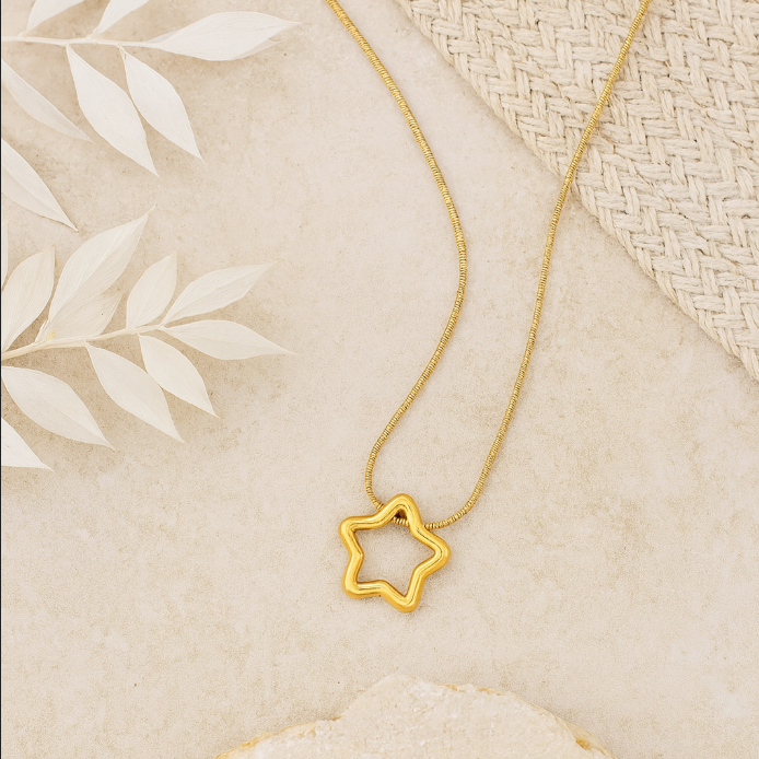 Stellar Gold Star Necklace