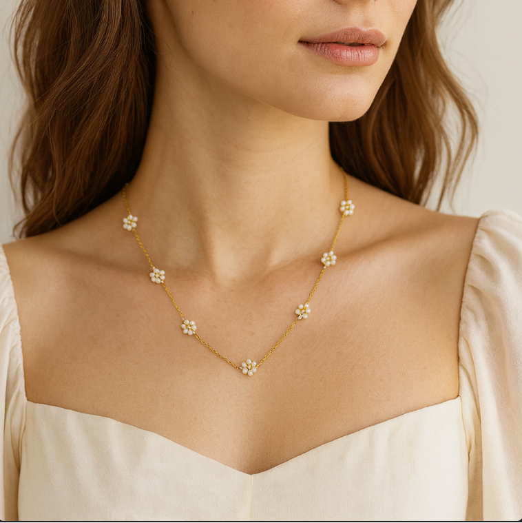 Pearl Blossom Necklace