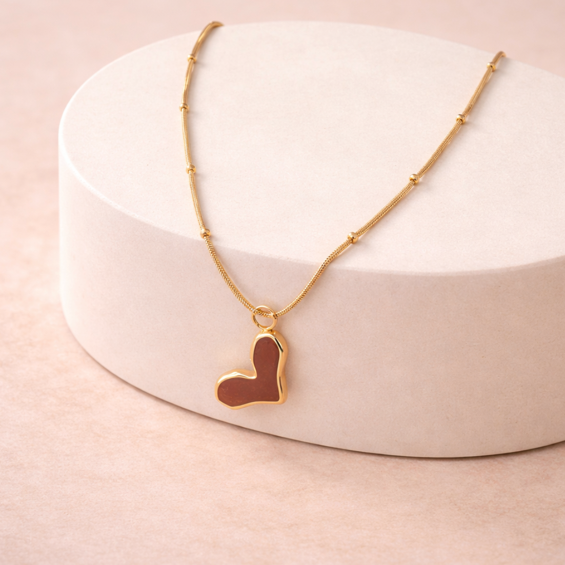 Blush Heart Necklace