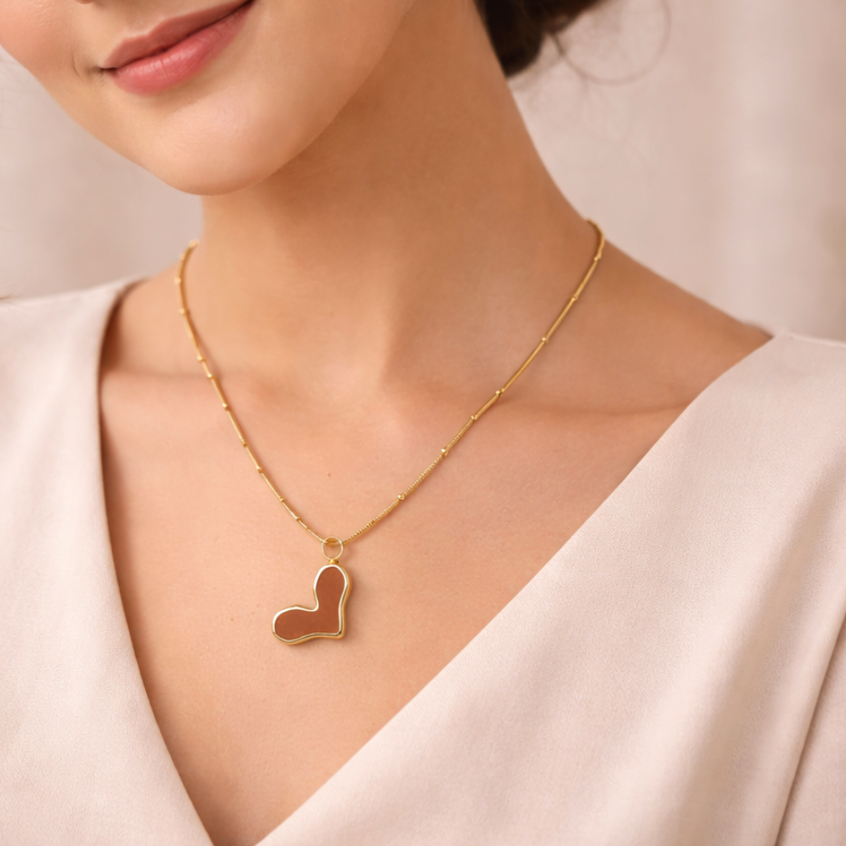 Blush Heart Necklace