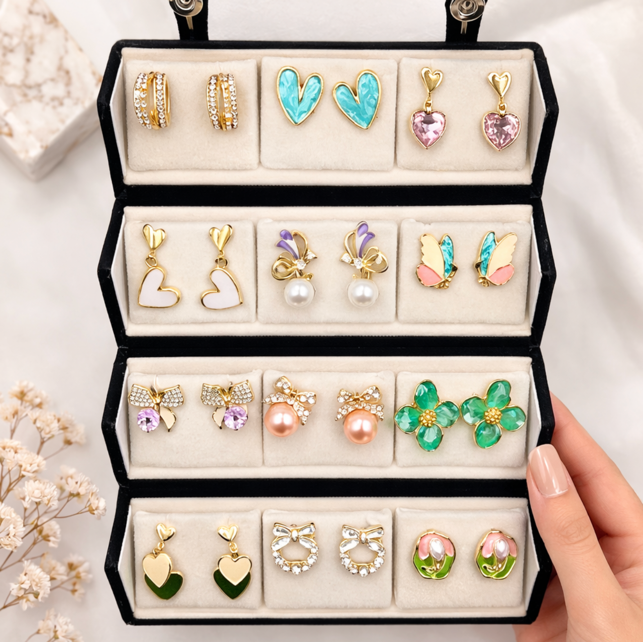 Personalised Earring Folding Gift Box