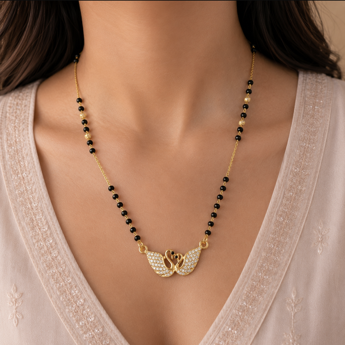 Swan Elegance Mangalsutra