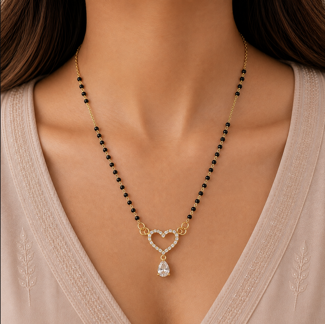 Love Heart Mangalsutra