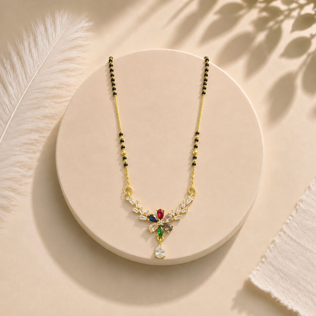 Rainbow Bloom Mangalsutra