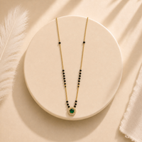 Emerald Charm Mangalsutra