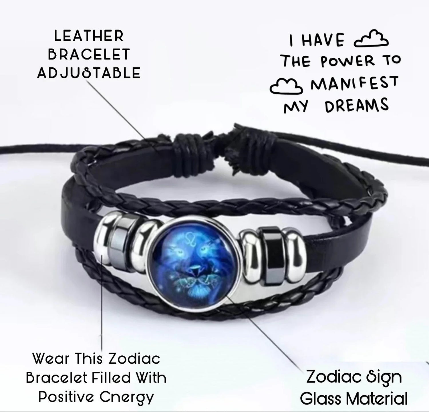Zodiac Sign Powerful Manifestation Unisex Bracelet