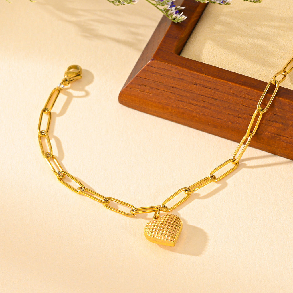 Luxe Linked Heart Bracelet